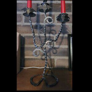 Bats & Spider Candelabra Halloween, Set of 2